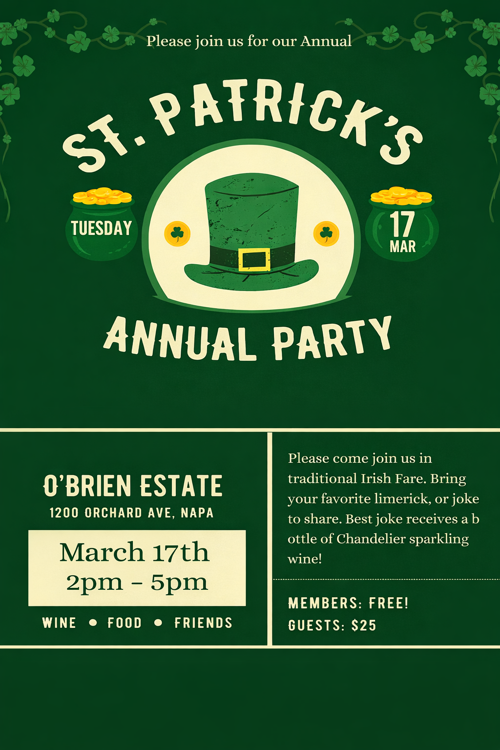 St. Patrick's Day Invitation