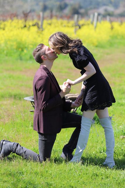 The moment she said yes