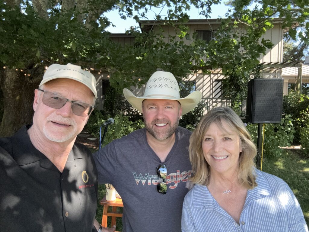 Bart and Barb O'Brien with Zach Neil at the estate